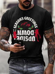 Men's TV show Inspired Stranger Christmas T-shirt