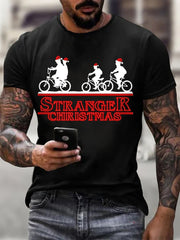 Men's TV show Inspired Stranger Christmas T-shirt