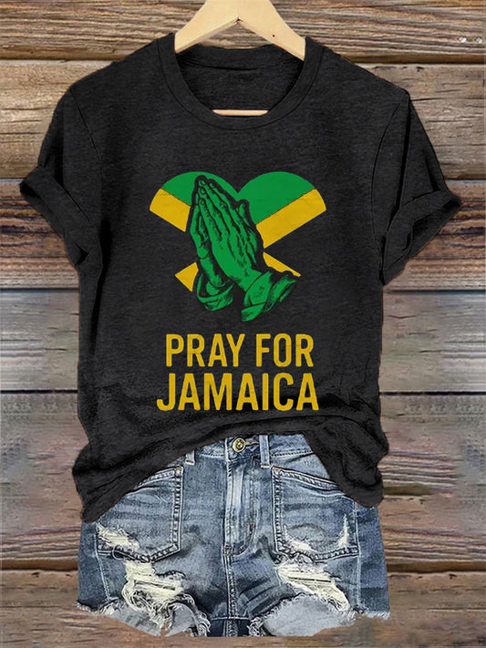 Women's Hurricane Melissa Jamaica Stronger Than The Storm Pray For Jamaica Tee