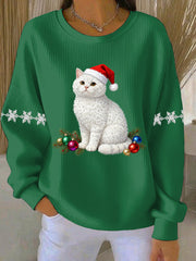 Women's Christmas Print Casual Sweatshirt