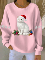 Women's Christmas Print Casual Sweatshirt