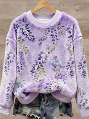 Women's Alzheimer's Disease Art Print Casual Flannel Sweater