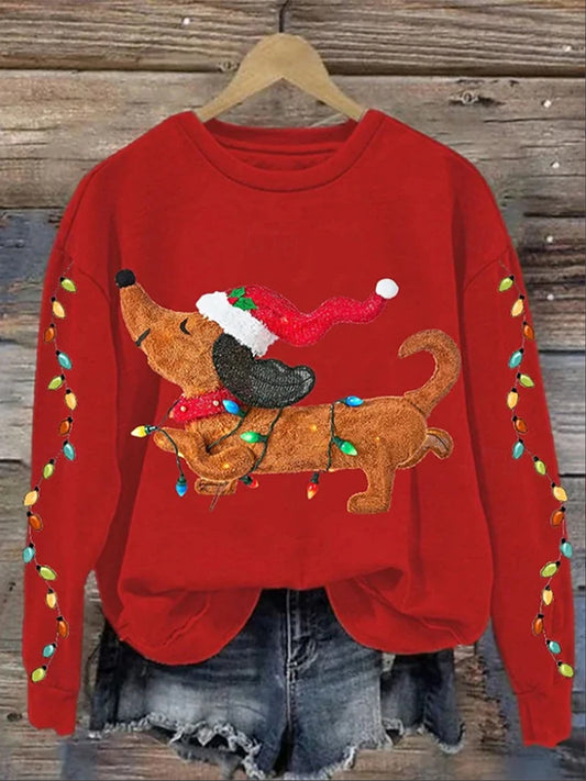 Women's Christmas Print Sweatshirt