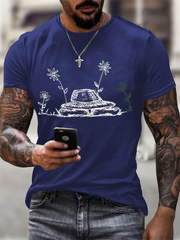Men's Todd Snider imitation cotton short-sleeved T-shirt