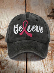 Breast Cancer Awareness Printed Casual Unisex Cap