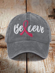 Breast Cancer Awareness Printed Casual Unisex Cap