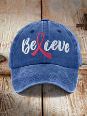 Breast Cancer Awareness Printed Casual Unisex Cap