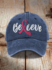 Breast Cancer Awareness Printed Casual Unisex Cap