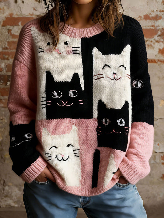 Women's Cats Floral Tops