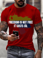 Men's Freedom Is Not Free Venezuela Print short-sleeved T-shirt