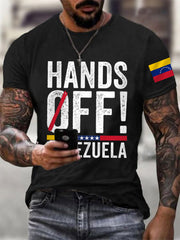 Men's Hands Off Venezuela Print Tee