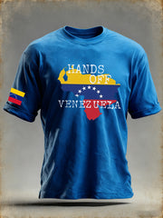 Men's Hands Off Venezuela Freedom Venezuela Short Sleeve T-shirt