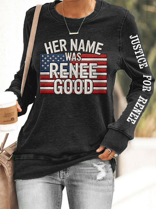 Women's Justice For Renee Nicole Good Sweatshirt