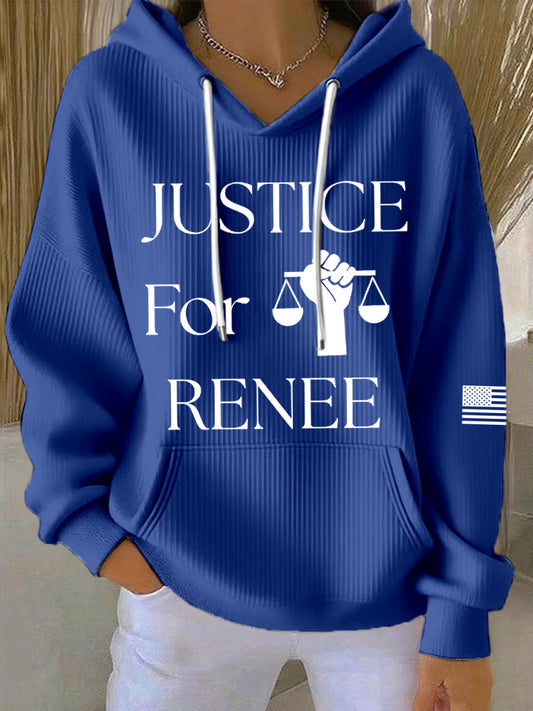 Women's Justice For Renee Nicole Good Print Hoodie
