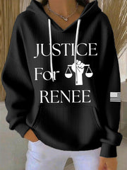 Women's Justice For Renee Nicole Good Print Hoodie