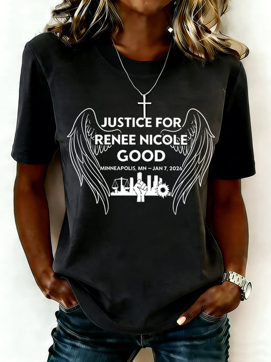 Women's Justice For Renee Nicole Good Minneapolis Protest Tee