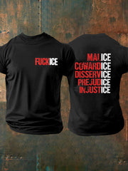 Men's Fuck ICE Printed T-shirt