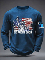 Men's Minnesota Strong Be Pretti Good Waffle Long Sleeve T-Shirt