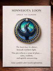 The Loon Pattern Pin