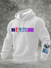Men's Minnesota Strong Be Pretti Good Checkered Cotton Hoodie