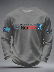Men's Minnesota Resist ICE Minnesota Strong Waffle Long Sleeve T-Shirt
