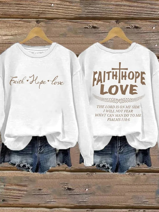 Women's Faith Print Sweatshirt
