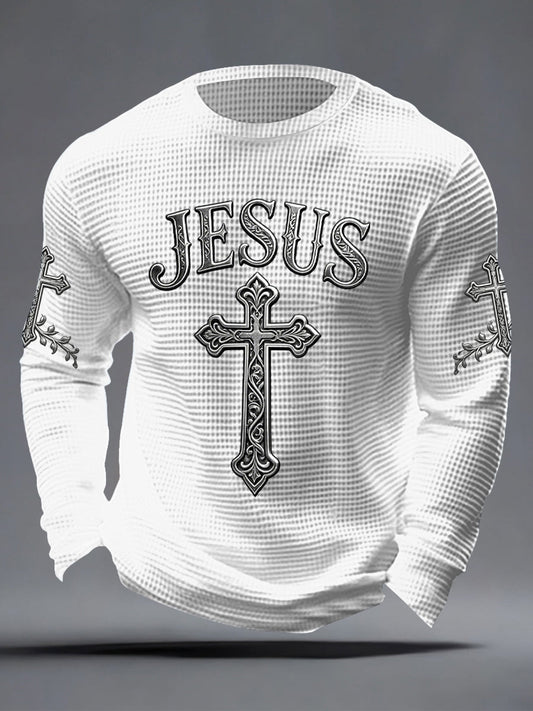 Men's JESUS Waffle Top