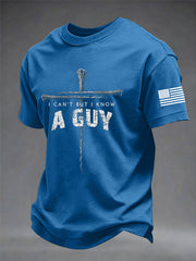 Men's Christian I Can't But I Know A Guy Cross Short Sleeve T-shirt