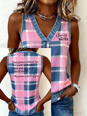 Women's Dear Person Behind Me You Matter Printed Vest