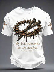 'Men's Clothing' 'by his wounds we are healed' T-shirts