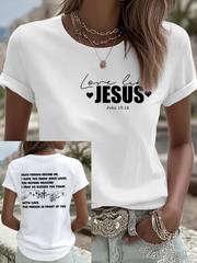 Women's Love Like Jesus Iron On Short Sleeve T-Shirt