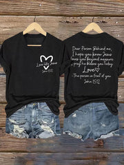 Women's Love Like Jesus Iron On Short Sleeve T-Shirt