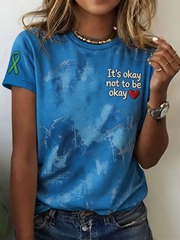 Women's It's Okay Not To Be Okay Short-sleeved T-shirt