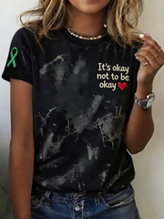 Women's It's Okay Not To Be Okay Short-sleeved T-shirt