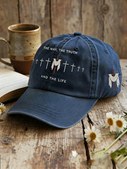Unisex Jesus John 14:6 Jesus The Way, The Truth, The Life Christian Cross Print Hat
