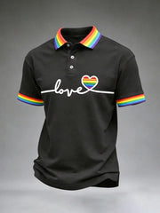 Men's Pride Month Print Short Sleeve Shirt