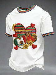Men's Cinco de Mayo Print Casual T-Shirt