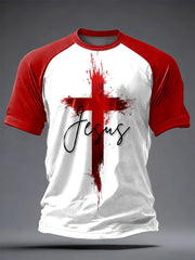 Men's Faith Printed Casual short sleeves t-shirt