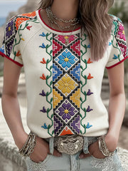 Women's Cinco De Mayo Art Printed T-shirt