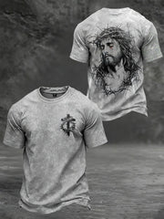 Men's Faith Print Casual T-shirt