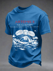 Men's Artemis II 2026 For All Humanity Print Casual Tee