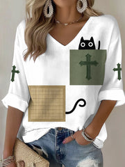 Women's Faith Print Casual T-shirt