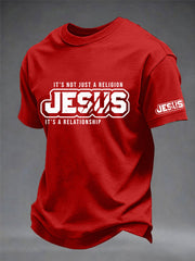 Men's It’s Not Just A Religion It's A Relationship Print Tee