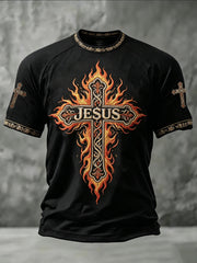 Men's Faith Printed Casual short sleeves t-shirt