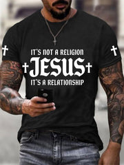 Men's It’s Not A Religion It's A Relationship Print Tee