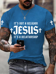 Men's It’s Not A Religion It's A Relationship Print Tee
