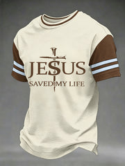Men's Jesus Saved My Life Print Tee