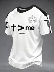 Men's Faith Print Casual T-Shirt