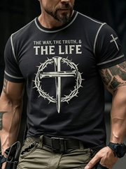 Men's The Way The Truth The Life Short Sleeves T-shirt