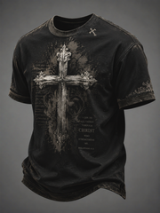 Men's Cross Print short sleeves t-shirt